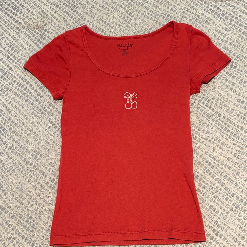 Brandy Melville Red Short Sleeve Tee